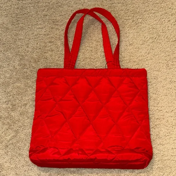 Vera Bradley Small North South Tote-Goji Berry Red - Picture 3 of 13